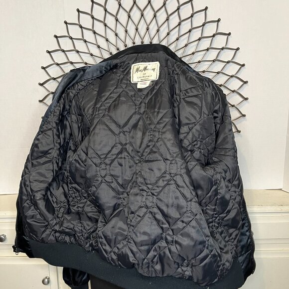 Vtg Mac Murray USA Northrop Air Force B2 Division Flight/Bomber Jacket Blk s/Sm - Picture 11 of 12